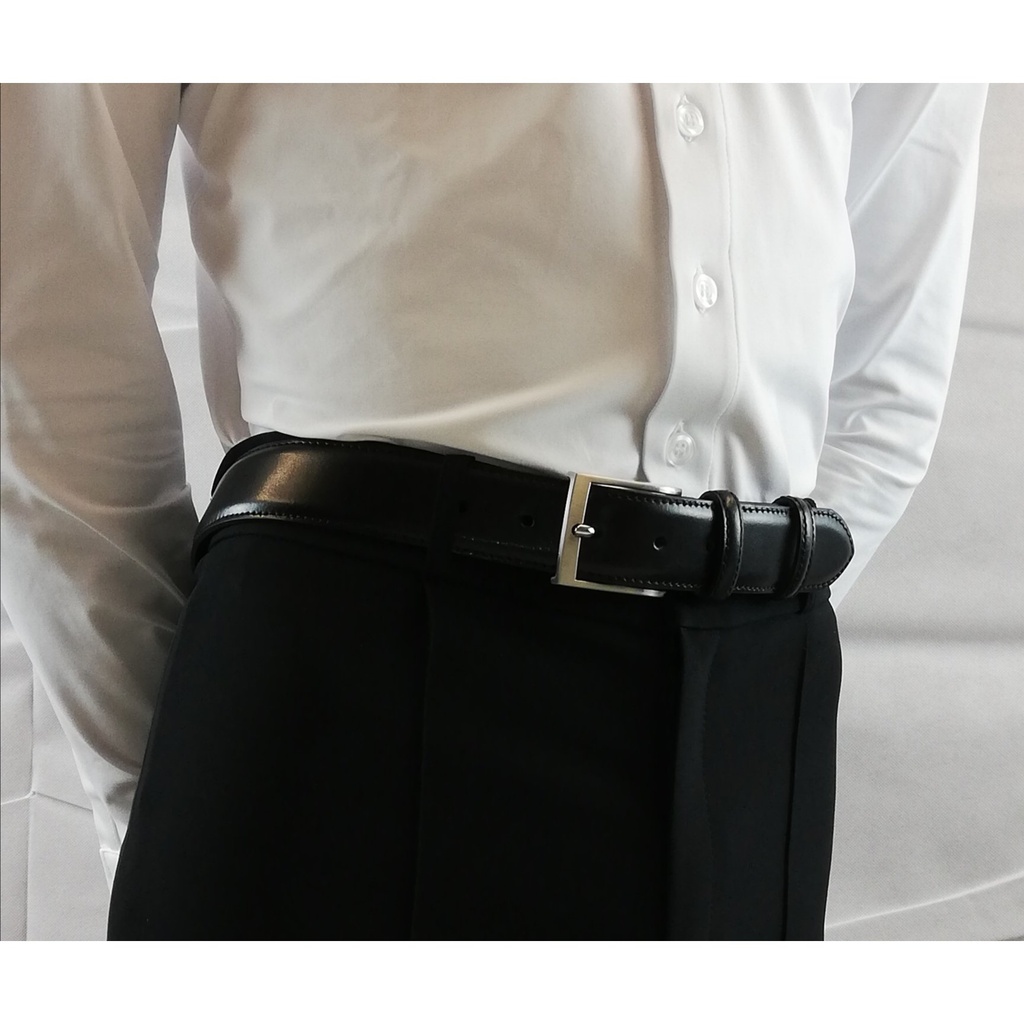 Herrengürtel aus Leder, bombiert